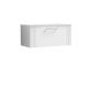 800mm Wall Hung Single Drawer Vanity & Worktop - Nuie DPF196W White, White colour ,image 1