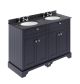 1200mm Cabinet & Double Marble Top (3TH) - Hudson Reed LOF366 Twilight Blue, Blue colour ,image 1