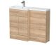 1100mm Left Hand Combination - Hudson Reed CBI3002 Oak