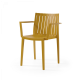 Elite 820 x 530 Plastic Arm Chair - Mustard