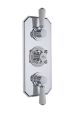 Triple Concealed Shower Valve with Diverter - Hudson Reed TSVT005 Chrome, Chrome & White colour ,image 1