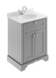 600mm Cabinet & Marble Top (1TH) - Hudson Reed LOF223 Storm Grey, Grey colour ,image 1