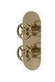 Twin Valve with Diverter - Hudson Reed SIWTW802 Brass, Brass colour ,image 1