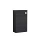 500mm WC Unit - Nuie MOD642 Charcoal Black, Black colour ,image 1
