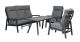 Kimmie 5 Seat High Back Sofa Dining, Grey colour ,image 1