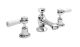 3 Tap Hole Basin Mixer - Hudson Reed BC307DL Chrome, Chrome & White colour ,image 1
