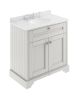 800mm Cabinet & Marble Top (3TH) - Hudson Reed LOF431 Timeless Sand, Grey colour ,image 1