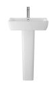 550mm Basin & Pedestal - Hudson Reed CPC025 White, White colour ,image 1