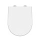 Luxury D Shaped Toilet Seat - Nuie NTS007 White, White colour ,image 1