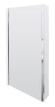 Quattro Bath Screen - Nuie NSBS2 Chrome, Polished Chrome colour ,image 1