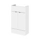 500mm Vanity Unit - Compact - Hudson Reed OFF105 Gloss White, White colour ,image 1