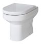 Back to Wall Pan & Seat - Hudson Reed CHM005 Gloss White, White colour ,image 1