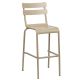 Anzio 1040 x 440 Metal Bar chair - Taupe