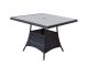 Emily Square Table 100 X 100 With Hdpe Wood Effect Top, Grey colour ,image 1