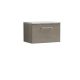 600mm Wall Hung 1 Drawer Vanity & Laminate Top - Nuie ARN2522LBG Oak, Oak colour ,image 1