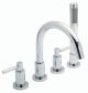 4 Tap Hole Bath Mixer - Hudson Reed TEL334S Chrome, Chrome colour ,image 1
