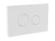White Round Plate for Pneumatic Dual Flush - Hudson Reed MDPP06R White, White colour ,image 1
