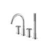 4 Tap Bath Shower Mixer - Hudson Reed TIW334 Chrome, Chrome colour ,image 1