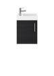 400mm Wall Hung Vanity & Basin - Nuie MIN010 Charcoal Black, Hacienda Black colour ,image 1