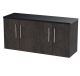 1200 Wall Hung 4-Door Vanity & Laminate Worktop - Hudson Reed JNU2623LSB2 Brown, Brown colour ,image 1