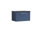 600mm Wall Hung Single Drawer Vanity & Laminate Top - Nuie DPF394LSB Blue, Blue colour ,image 1