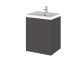 400mm Vanity Unit & Basin - Hudson Reed CBI939 Gloss Grey, Grey colour ,image 1