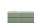 1200mm Wall Hung 4-Drawer Unit & Laminate Worktop - Hudson Reed URB804LCM2 Green, Green colour ,image 1