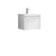 500mm Wall Hung Single Drawer Vanity & Basin 3 - Nuie DPF191D White, White colour ,image 1