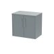 600mm Wall Hung 2 Door Vanity & Worktop - Hudson Reed JNU2323W Grey, Grey colour ,image 1