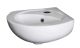 Corner Wall Hung Basin - Nuie NCU862 White, White colour ,image 1