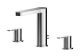 Deck Mounted 3 Tap Hole Basin Mixer With Pop Up Waste - Nuie ARV337 Chrome, Chrome colour ,image 1