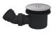 Mega Flow Shower Waste Gun Metal Top - Nuie STW008 Black, Black colour ,image 1