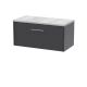 800mm Wall Hung Single Drawer Vanity & Laminate Top - Hudson Reed JNU2225LBG Grey, Grey colour ,image 1