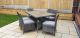 Emily 6 Seat Dining Set With Stacking Chairs, Grey colour ,image 1