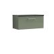 800mm Wall Hung 1 Drawer Vanity & Laminate Top - Nuie ARN825LSB Green, Green colour ,image 1