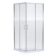 1900 x 800mm Corner Entry - Nuie SMCE80-E6 Chrome, Chrome colour ,image 1