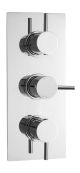 Triple Thermostatic Shower Valve - Nuie QUEV53 Chrome, Chrome colour ,image 1