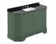 1200mm 4-Door Angled Unit & Marble Top 3TH - Hudson Reed LOF859 Hunter Green, Green colour ,image 1