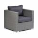 Oasis Rattan Sofa Chair - Grey