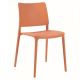 Joy-S Plastic Side Chair - Orange