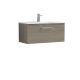 800mm Wall Hung 1 Drawer Vanity & Basin 2 - Nuie ARN2525B Oak, Oak colour ,image 1