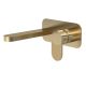 Wall Mounted 2 Tap Hole Basin Mixer With Plate - Nuie BIN828F Brass, Brass colour ,image 1