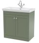 800mm Floor Standing 2-Door Vanity & Basin 1TH - Nuie CLC826A Green, Green colour ,image 1