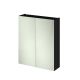 600mm Mirror Unit (50/50) - Hudson Reed OFF617 Charcoal Black, Hacienda Black colour ,image 1