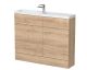 1100mm Combination - Compact - Hudson Reed CBI3001 Oak, Oak colour ,image 1