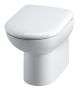 Back To Wall Pan & Seat - Hudson Reed CBW001 Gloss White, White colour ,image 1