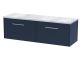 1200 Wall Hung 2-Drawer Vanity & Laminate Worktop - Hudson Reed JNU2922LBG2 Blue, Blue colour ,image 1