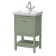 500mm Floor Standing Vanity & Basin 1TH - Hudson Reed BEX823A Green, Green colour ,image 1