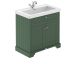 800mm 2-Door Vanity & Classic Basin 1TH - Hudson Reed LOF806 Green, Green colour ,image 1