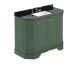 1000mm 4-Door Angled Unit & Marble Top 3TH - Hudson Reed LOF885 Hunter Green, Green colour ,image 1